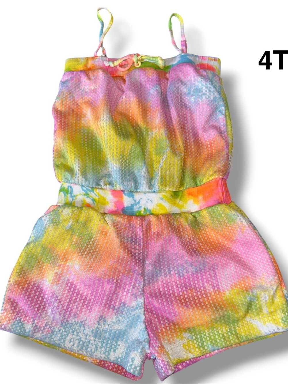 Tie Dye Toddler Girl Romper Size 4T